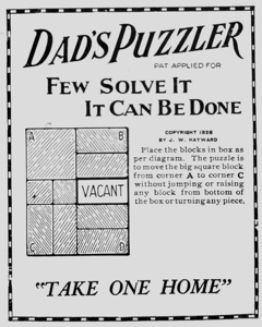 Dad's puzzle advertisement