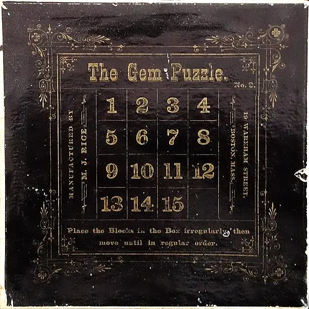 Classic 15 puzzle box